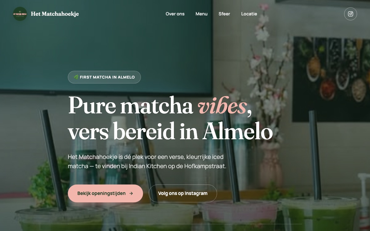 Het Matchahoekje website