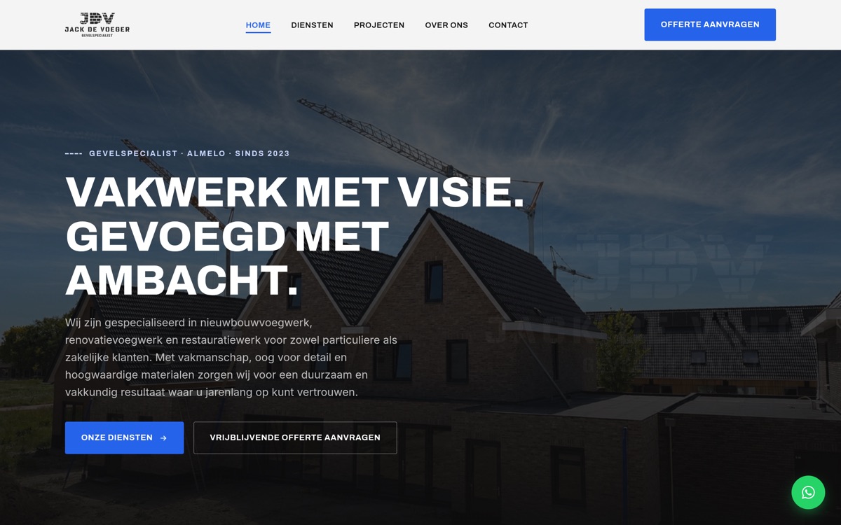 Jack de Voeger website preview